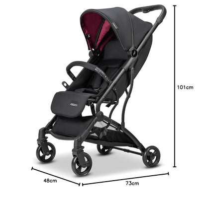 Osann Sport-Buggy Vegas – sportlicher Kinderwagen ab Geburt bis 26,5 kg belastbar – Buggy in Weinrot