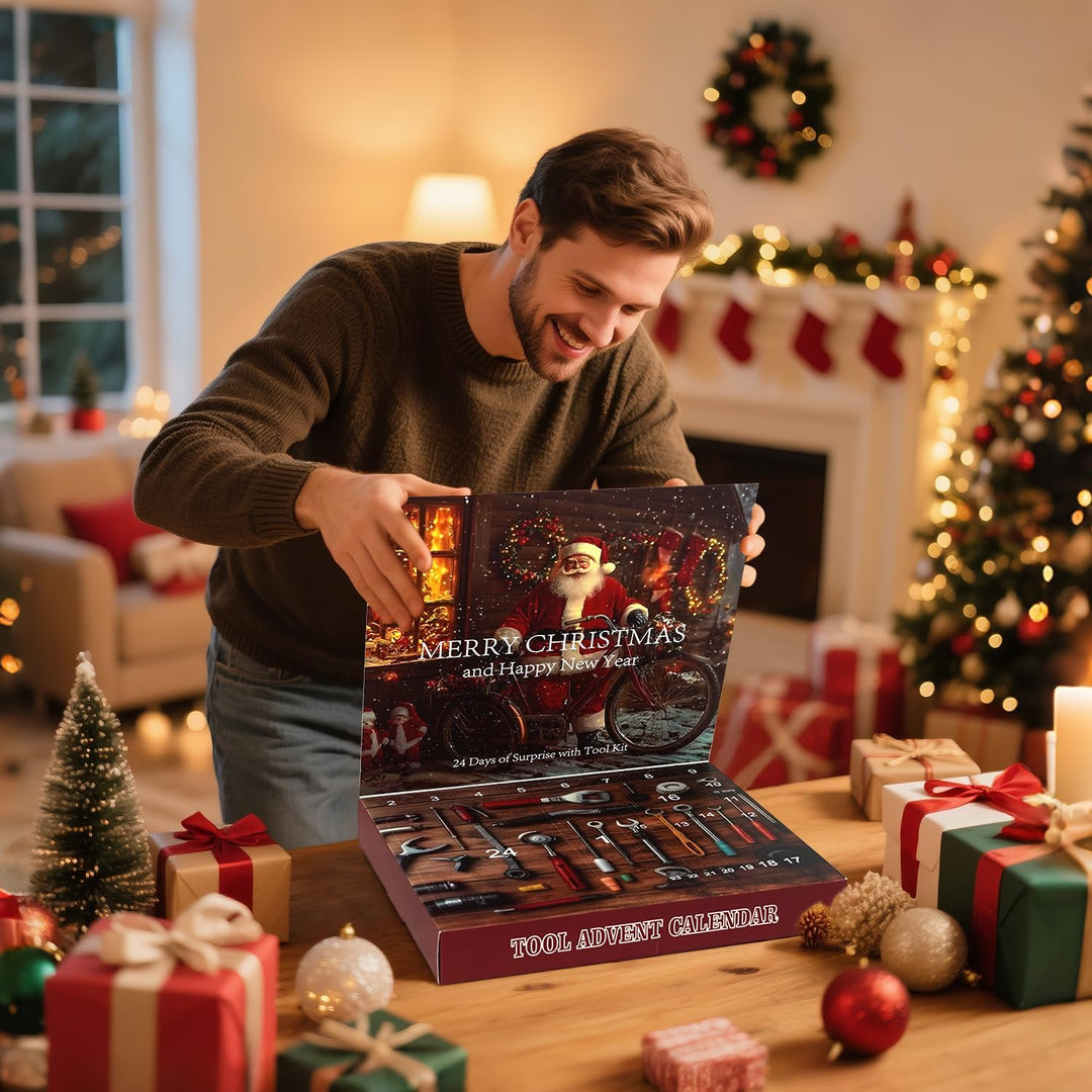 Werkzeug Adventskalender - 24 Tage Weihnachten Countdown Kalender Mechanische Werkzeuge Set Weihnach