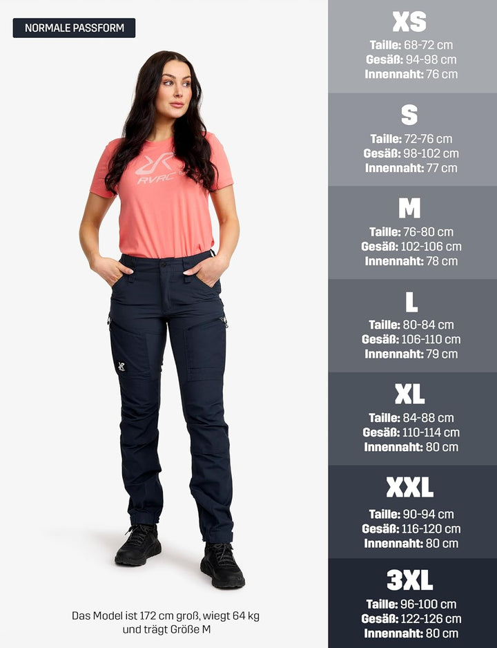 RevolutionRace Damen RVRC GP Pro Pants, Hose zum Wandern und für viele Outdoor-Aktivitäten S Blueber