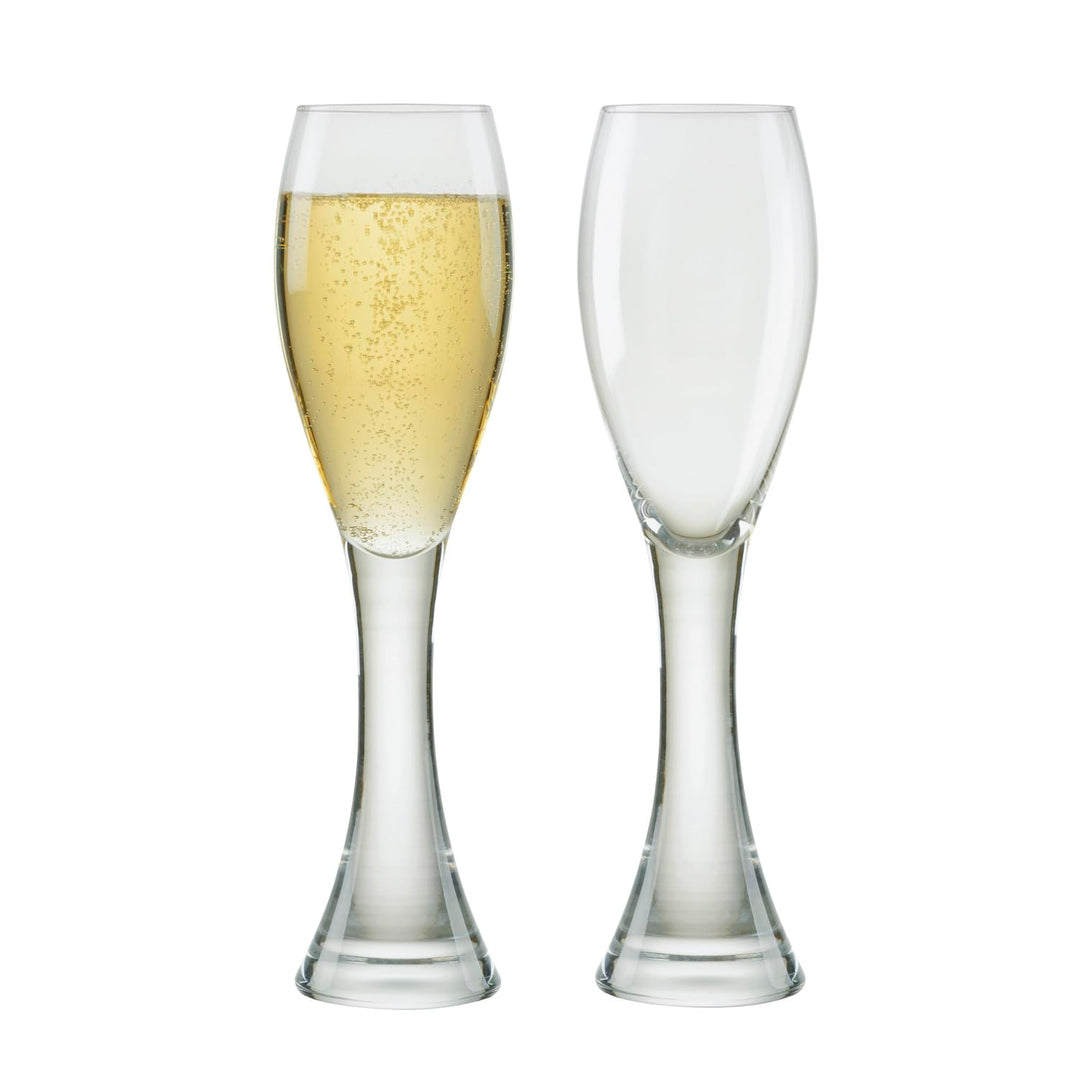 Anton Studio Designs - Manhattan Champagnerflöten - Schön geformt - 2er-Set - 250ml Fassungsvermögen