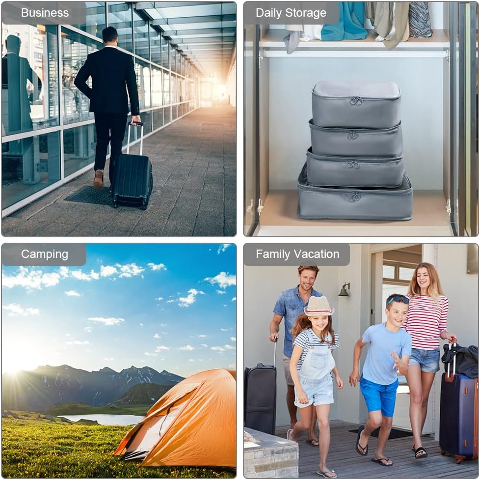 OSDUE Koffer Organizer Set 8-teilig, Packing Cubes, Wasserdichte Reise Kleidertaschen, Packtaschen f