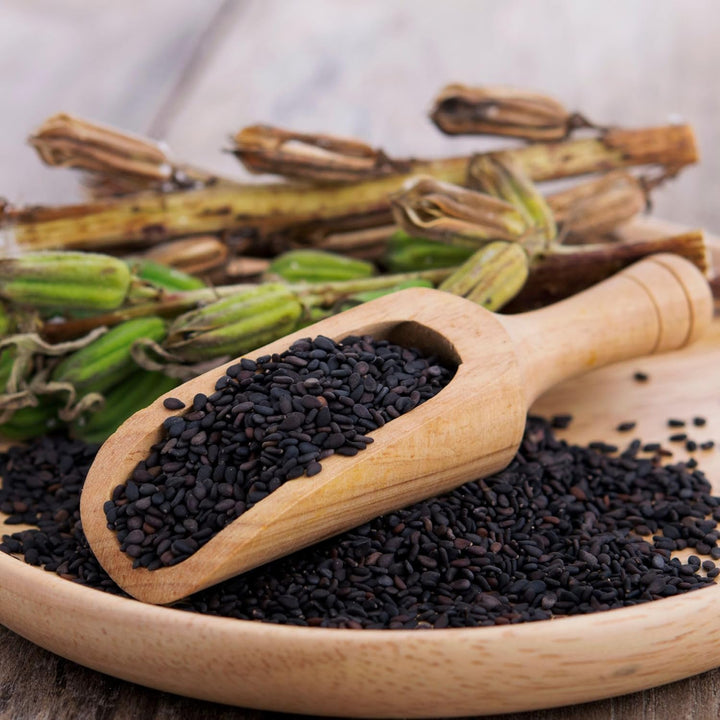 Sesam schwarz (1kg), Schwarzer Sesam 100% natürlich, Schwarze Sesamsamen ohne Zusätze Sesamsamen 1 K
