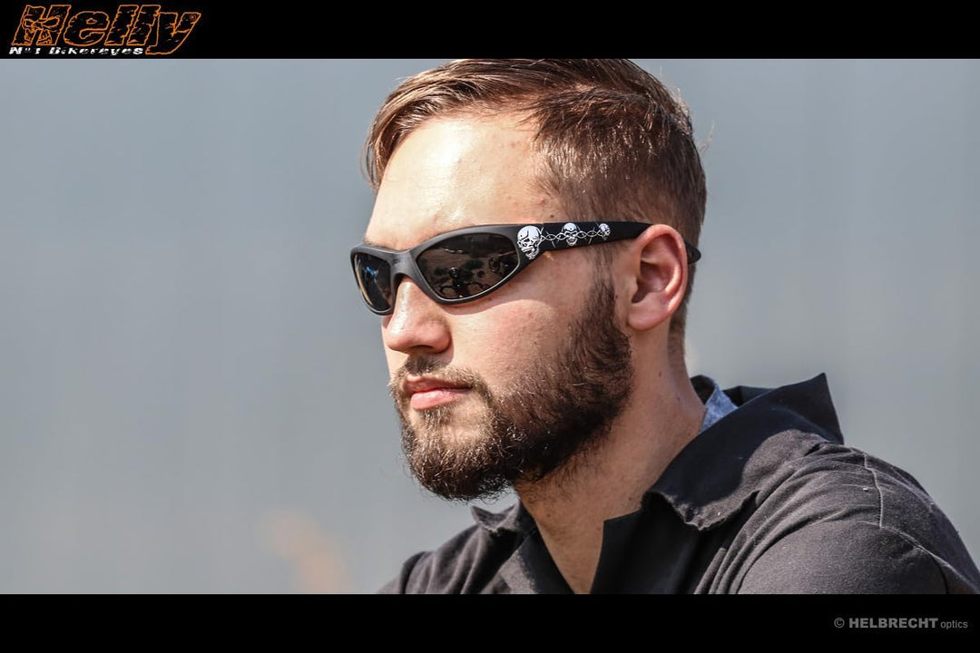 HELLY® - No.1 Bikereyes® | Bikerbrille, Motorradbrille, Motorrad Sonnenbrille | TRIBAL-BRILLE: besch