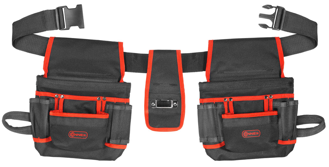 Connex COX952056 Tool Belt with 2 Bags Single, Single