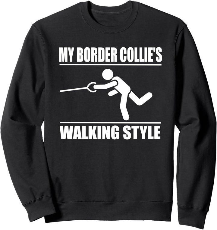 Amüsanter Border Colli Gehstil Sweatshirt