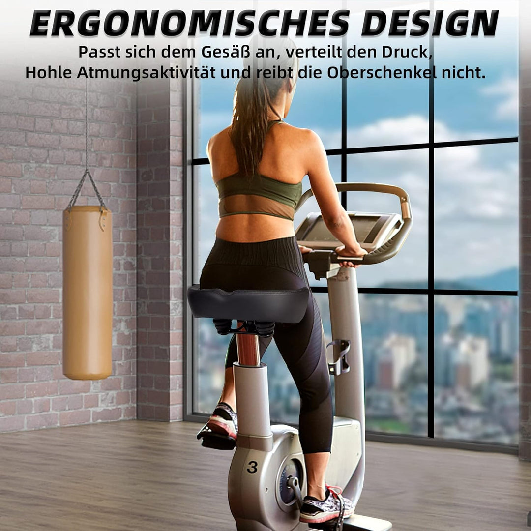 CDYWD Übergrosser Fahrradsattel Herren Damen - Bequem, Extra Breit, Weich Polster Fahrrad Sattel, At
