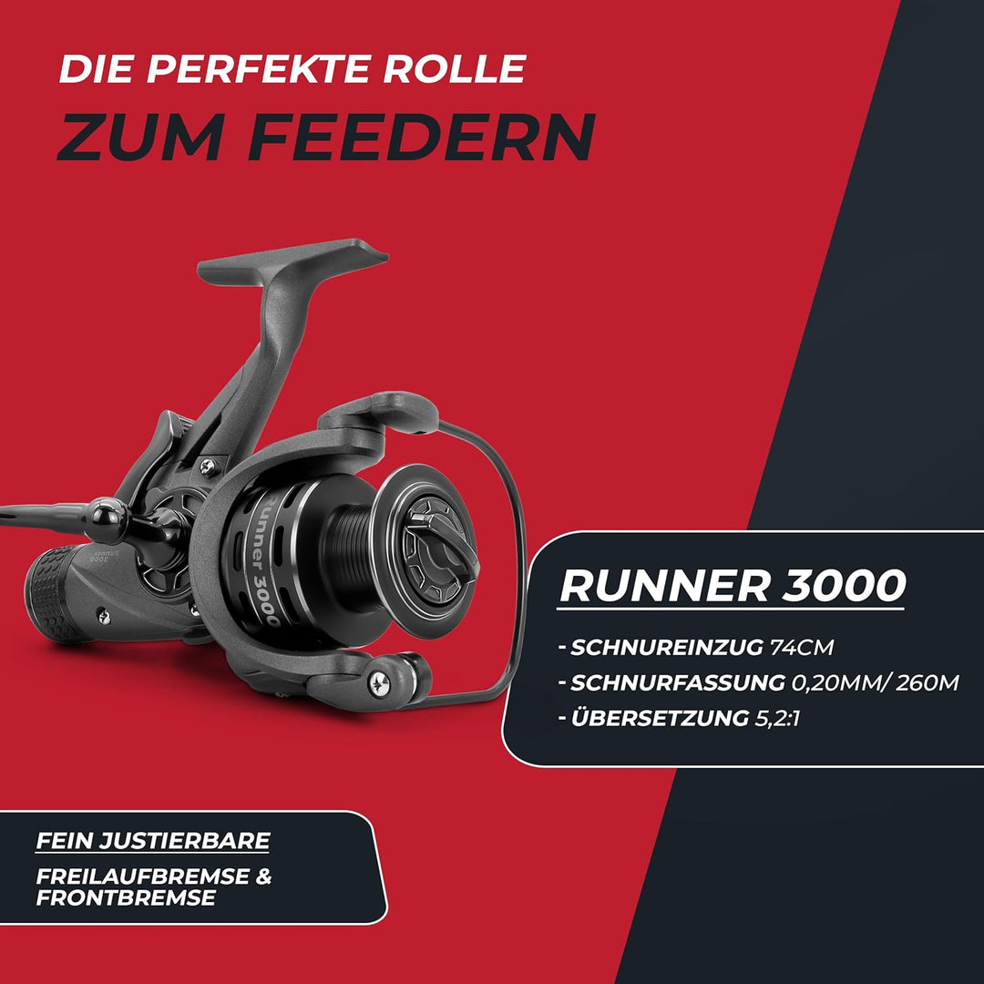 Feederrute 3,3m Wg. 90g I 3,6m 120g I Method Feeder Rute Angelrute Feederruten zum Angeln mit Futter