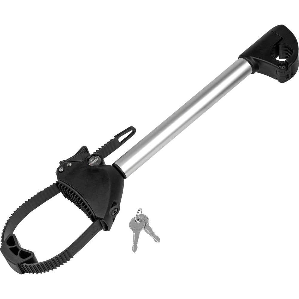 EUFAB 11576 Strap-Rahmenhalter lang, abschliessbar, für U-Bügelrohr: Ø 2,5 cm, 32 cm Länge 32 cm Län