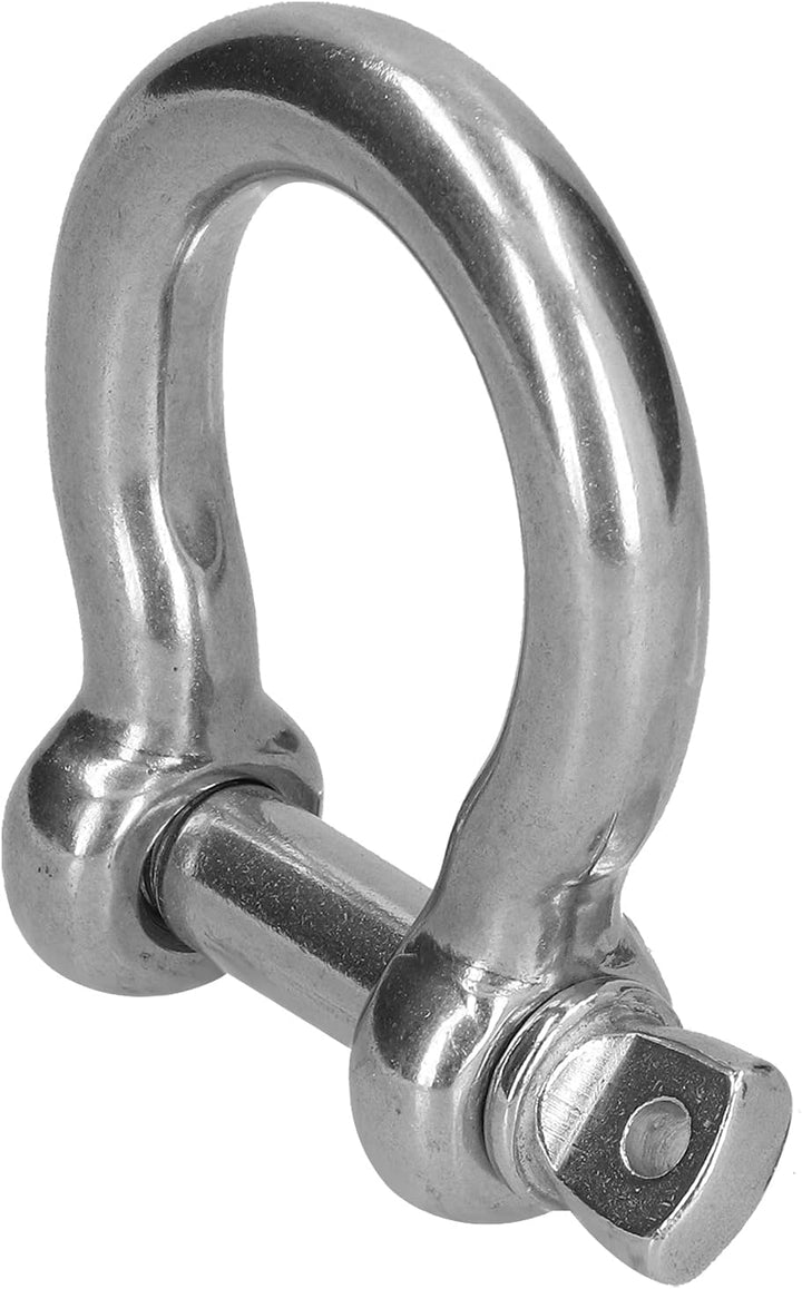 YWBL-WH Schraubstift-Ankerschäkel 304 Edelstahl-Bügelschäkel Ankerschäkel D-Schäkel(10pcs M10), M 10