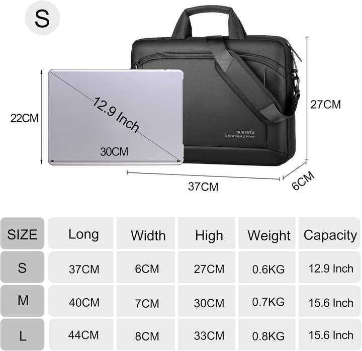 FANDARE Laptoptasche 15,6 Zoll Notebooktasche Herren Damen Aktentasche Umhängetasche Schultertasche