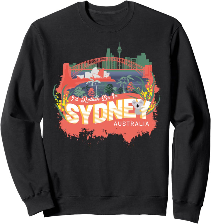 Ich wäre lieber in Sydney Australien Vintage Souvenir Sweatshirt