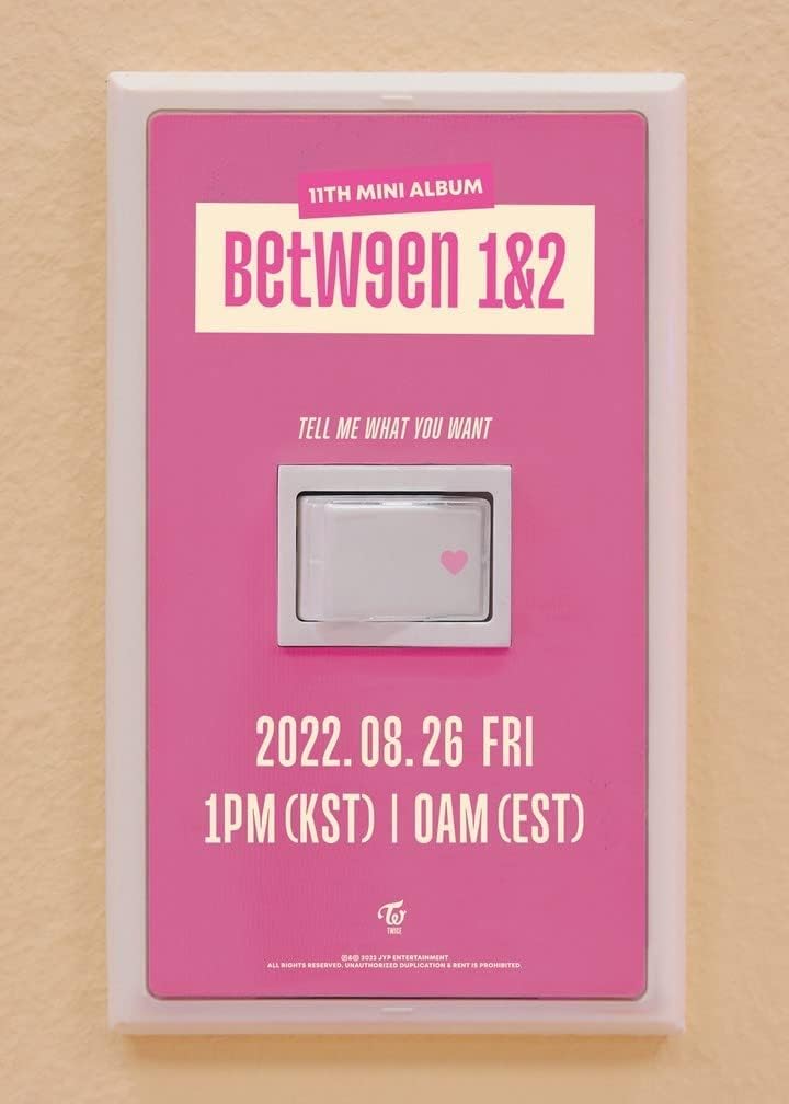 JYP Entertainment TWICE - BETWEEN 1&amp;2 11th Mini Album+Pre-Order Benefit+Folded Poster (Complete ver.
