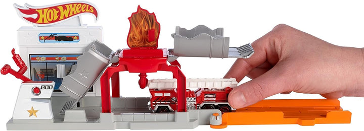 Hot Wheels Ausklappspielset Tankexplosion