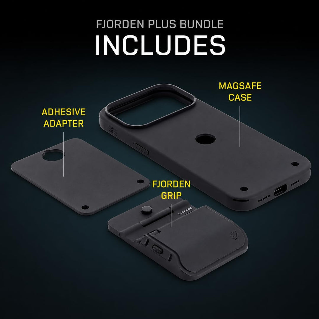 FJORDEN Plus Bundle für iPhone 17 Pro Max – MagSafe-Handygriff, Kameragriff mit Auslöser – Magnetisc