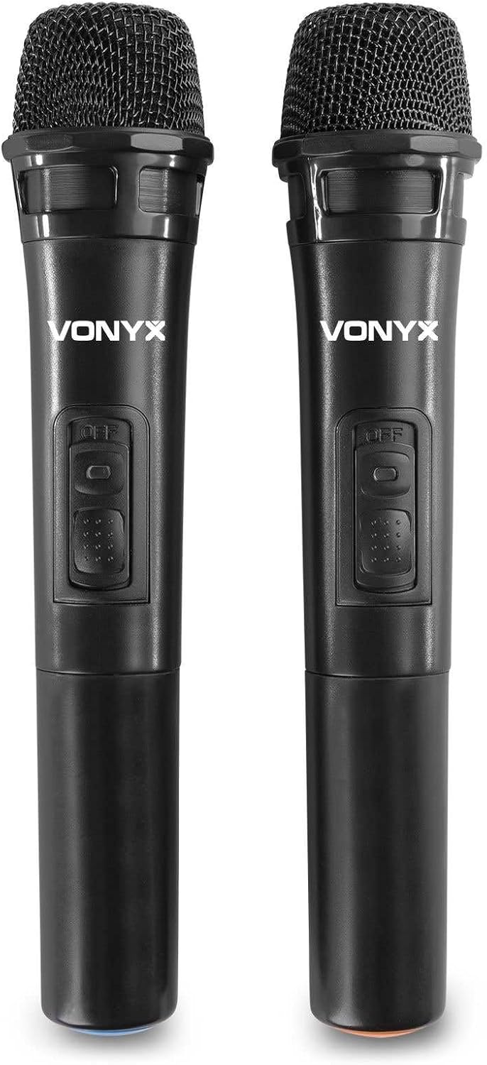 Vonyx VSA500 Partybox 800W Mobile PA Anlage Komplettset, Bluetooth Lautsprecher gross mit Akku, inkl