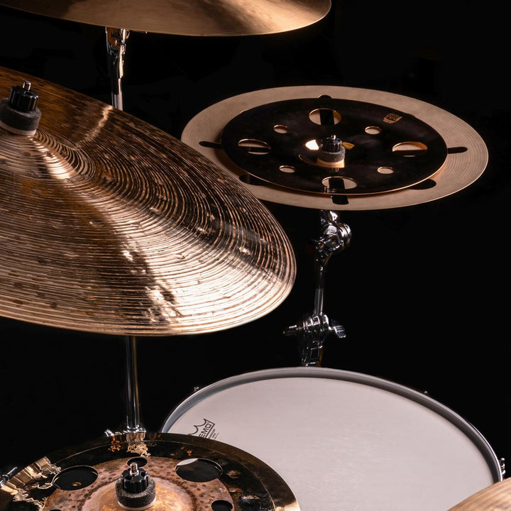 Meinl Cymbals Artist Concept Models Luke Holland Bullet Stack 12/16 Zoll (Video) Trash Stack Schlagz
