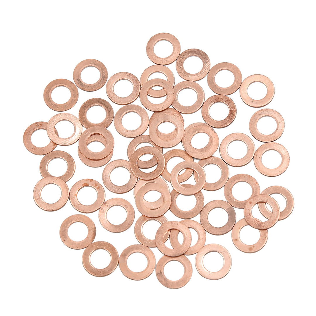 A ABSOPRO Kupferscheibe 8 x 15 x 1mm Flachdichtdichtungsring (Set von 50)