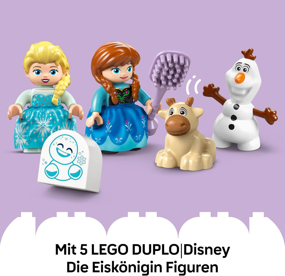 LEGO DUPLO │ Disney Annas und Elsas Party im Eispalast - Frozen Spielzeug mit ELSA Figur, Lichtstein