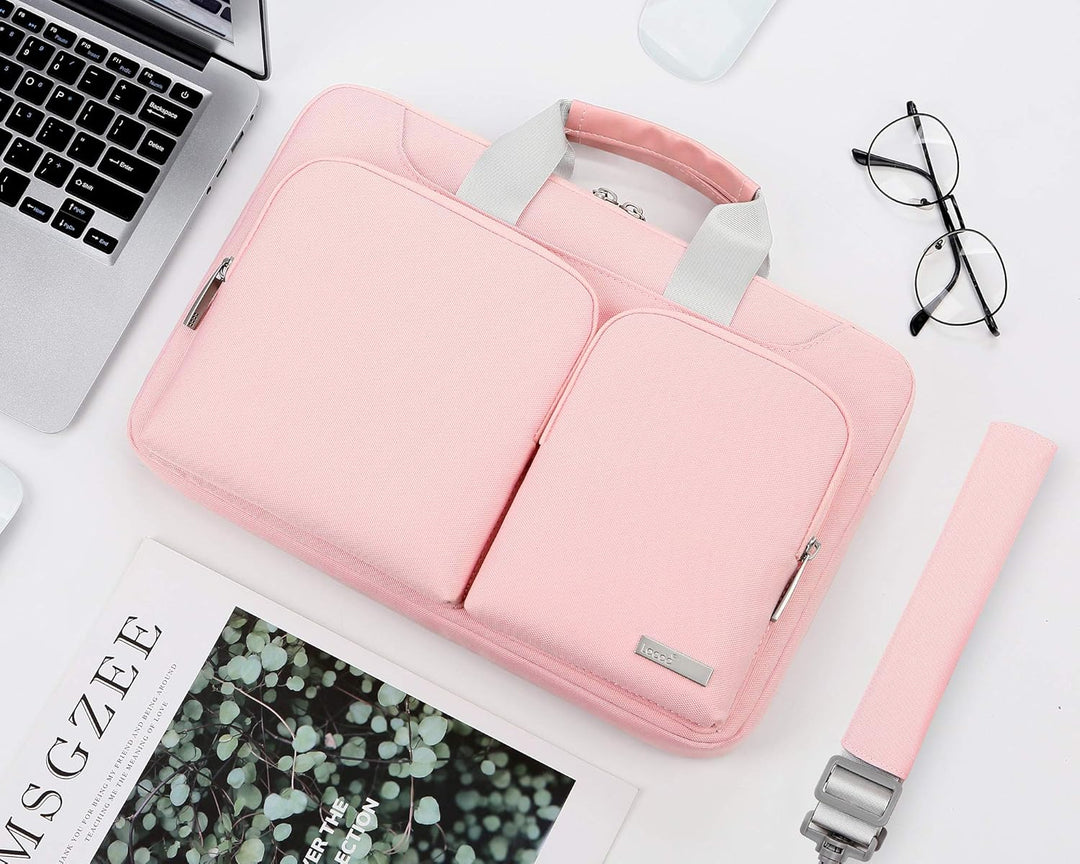 Lacdo wasserabweisende Laptop-Hülle Tasche 14 Zoll Neu MacBook Pro Rosa, 14 Zoll Neu MacBook Pro Ros