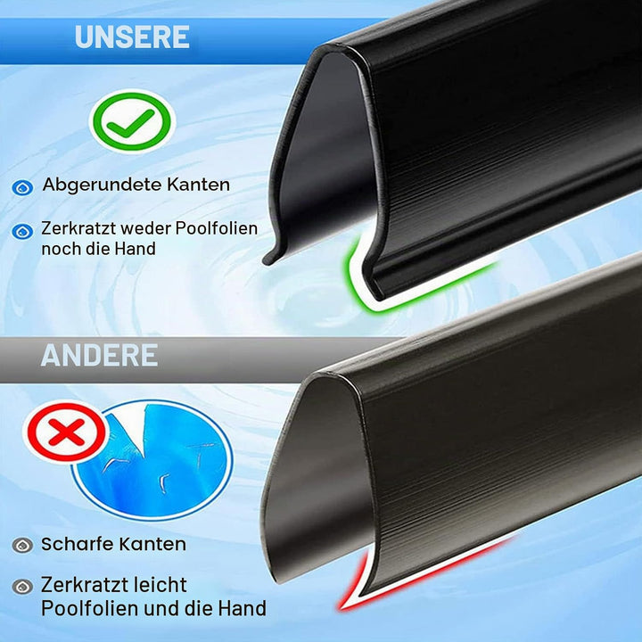 Haofy Poolrandstreifen, Schwimmbadfolien-Clips Zum Austausch der überlappenden Poolfolie – Premium-P