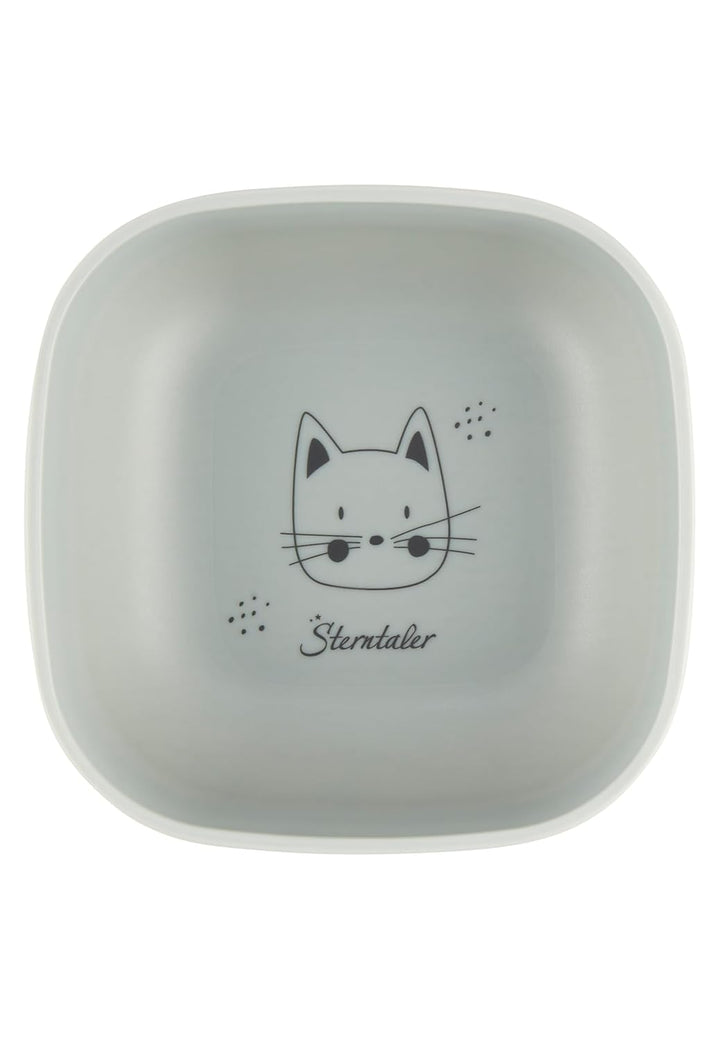 Sterntaler Geschirrset Katze Lilly - Baby und Kindergeschirr in eckiger Form ideal zum Füttern und s