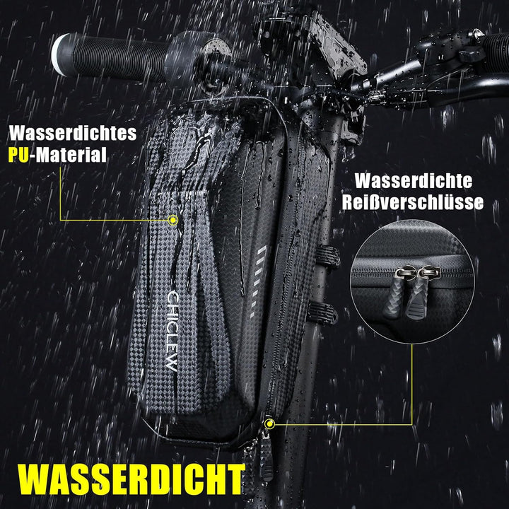 CHICLEW E Scooter Tasche für Roller, E Roller Tasche Schnellverschluss mit 2L Grosse Kapazität, Lenk