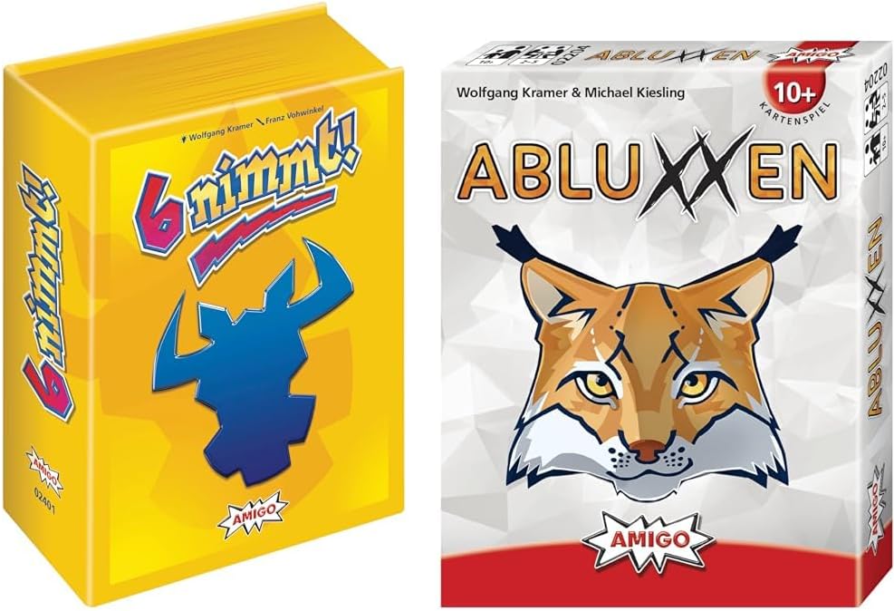 AMIGO 02401 6 nimmt 30 Jahre-Edition & 02204 Kartenspiel, bunt Bundle mit Kartenspiel