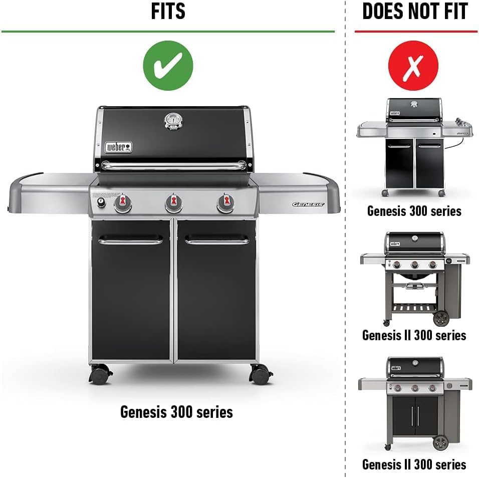 Weber 7620 Flavorizer Bars Genesis S Serie Edelstahl 5er Set, schwarz, 5.3 x 44.7 x 5.9 cm, 5.3 x 44