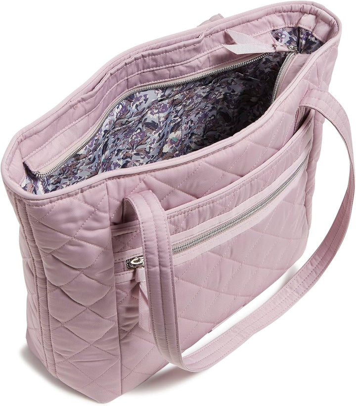 Vera Bradley Damen Performance Twill Small Vera Tote Bag, Einheitsgrösse Hortensienrosa