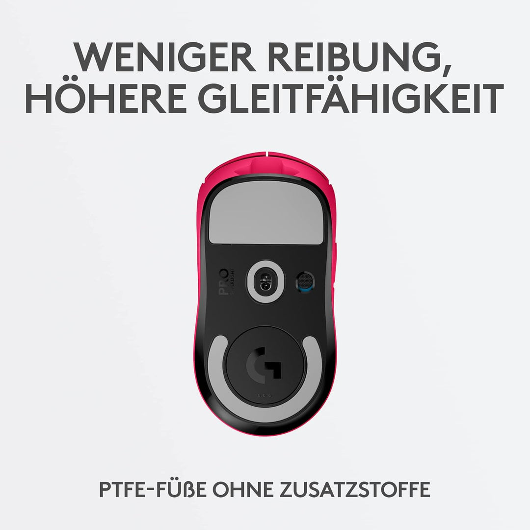 Logitech G PRO X SUPERLIGHT kabellose Gaming-Maus, Ultra-leicht 63g, HERO 25K Sensor, 25.600 DPI, 5