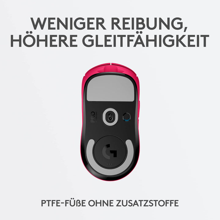 Logitech G PRO X SUPERLIGHT kabellose Gaming-Maus, Ultra-leicht 63g, HERO 25K Sensor, 25.600 DPI, 5