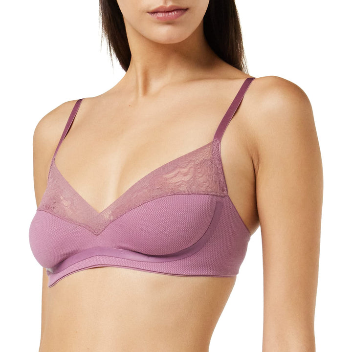 S by sloggi Damen Shadow Soft Bra Non-Wired Bra XS Lila Clover, XS Lila Clover