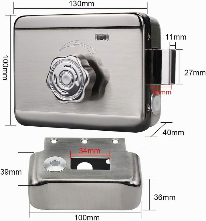FTSTech Elektronisches Smart Lock Biometrischer Fingerabdruck Türschloss Virtuelles Passwort Wechat