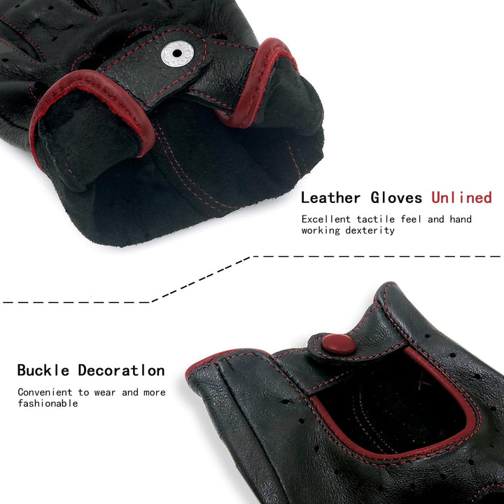 Damen Retro Weiche nd Dünne Ausgezeichnete Lammfell Leder Qualität Touchscreen Fahrhandschuhe Medium