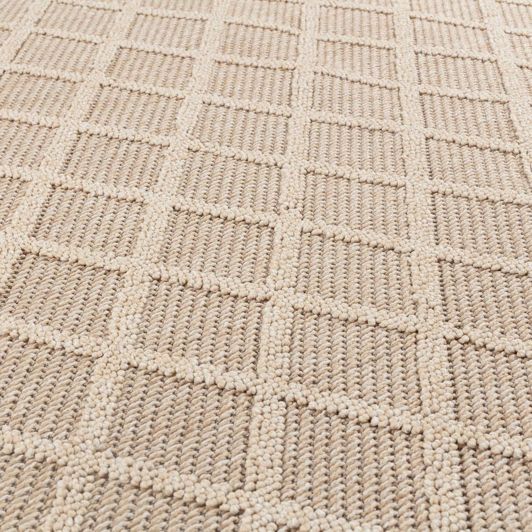 HomebyHome In&amp; Outdoor Teppich Wetterfest, Grau 80x150 cm Teppich Küche, Waschbarer Küchenläufer Fla