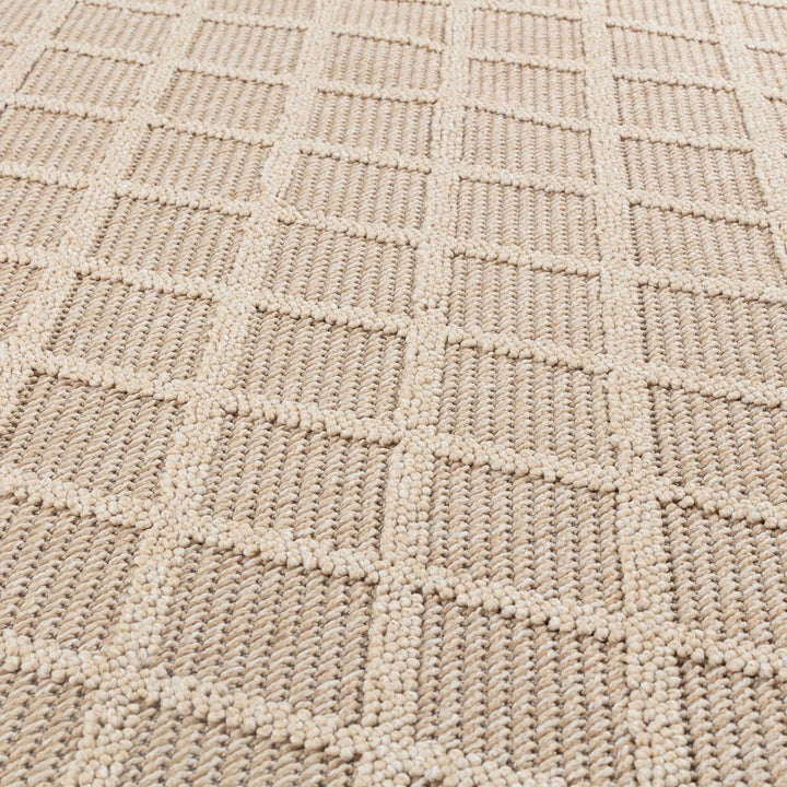 HomebyHome In&amp; Outdoor Teppich Wetterfest, Grau 80x150 cm Teppich Küche, Waschbarer Küchenläufer Fla