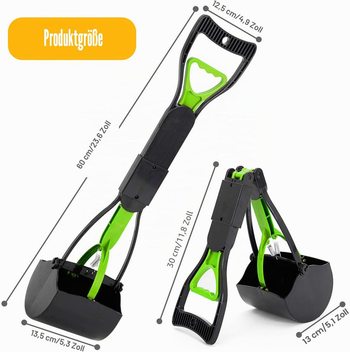 HyAdierTech Tragbare Hundekotgreifer, Kotgreifer Hunde, Yard Hund Pooper Scooper mit Abfallbeutel Sp