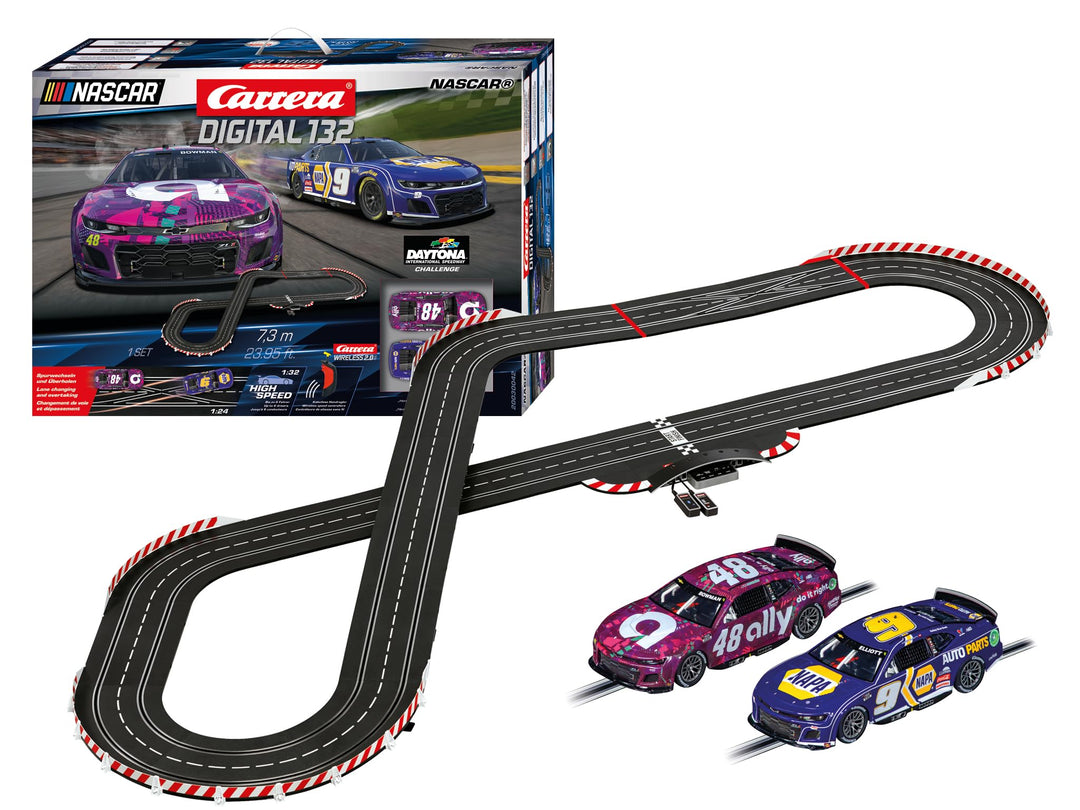 Carrera - 20030042 - Carrera Digital 132 | NASCAR Rennbahn-Set | Carrera Bahn und lizensierte Slotca