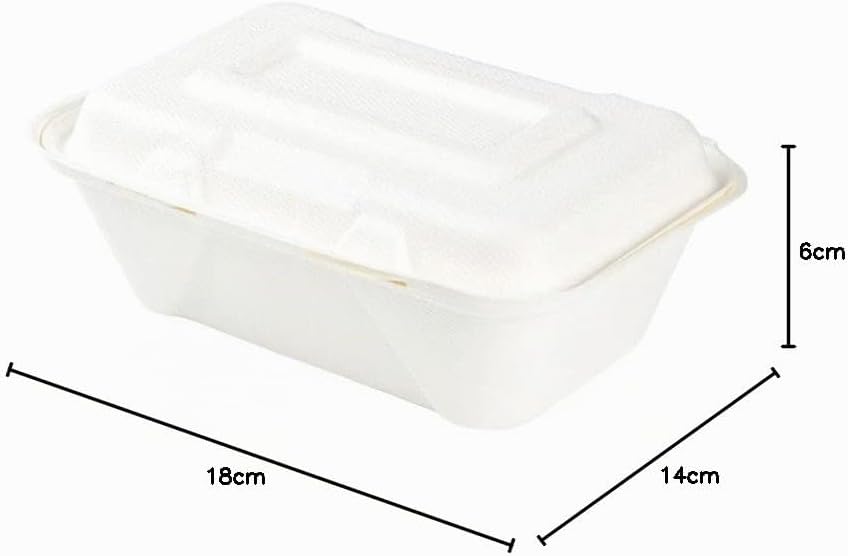 BIOZOYG Zuckerrohr Burger-Box mit Klapp-Deckel I 50 St. kompostierbare Imbiss-Verpackung aus Bagasse