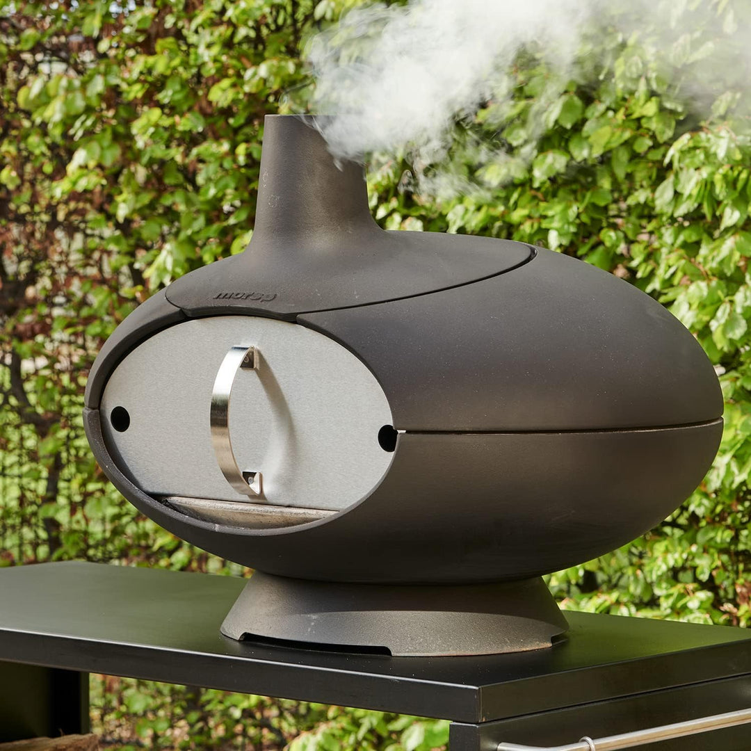 Morsø Tür für Forno Outdoor Ofen – Ofentür aus rostfreiem Stahl, Zubehör speziell für den Forno Gart