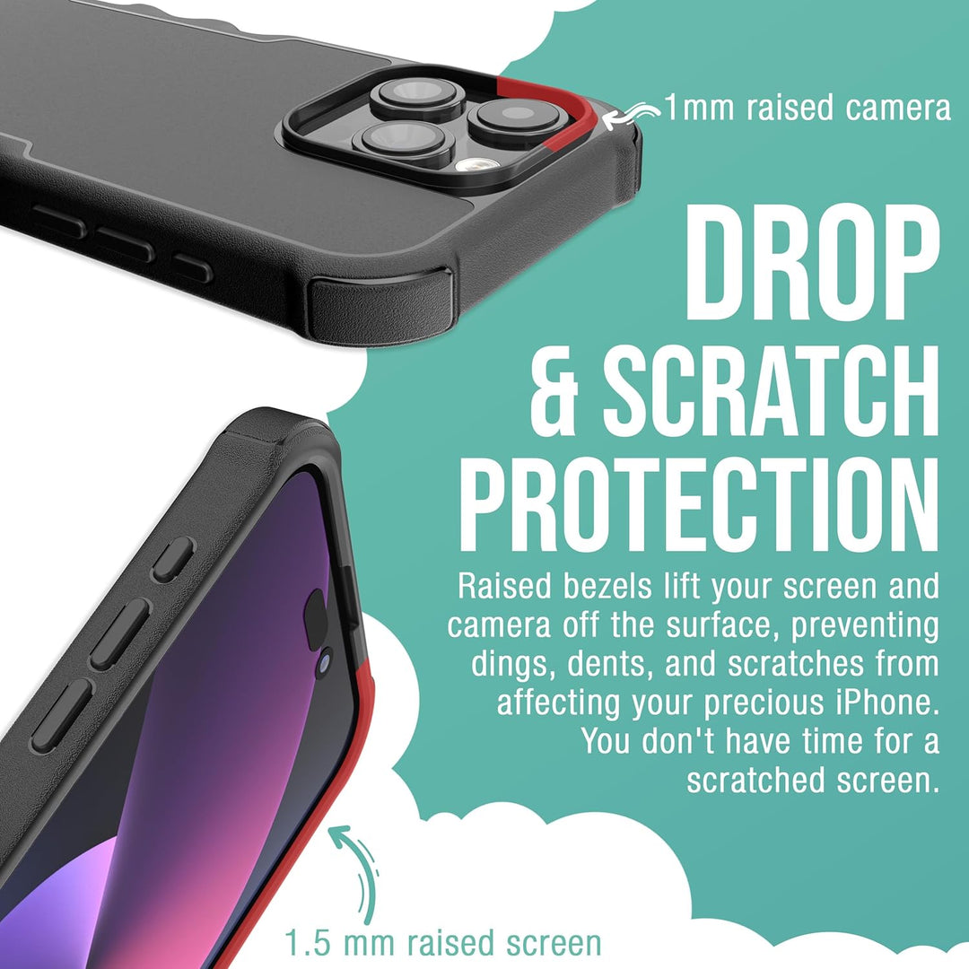 smartish GZ23MX-BLACK - Handyhülle Schwarze Krawatte Affäre iPhone 15 Pro, Schwarze Krawatte Affäre