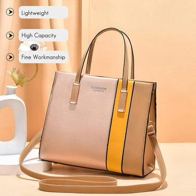 FANDARE Elegante Umhängetaschen Damen Schultertasche Verstellbare Frauen Handtasche PU Leder Wasserd