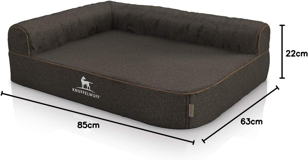 Knuffelwuff orthopädisches Eck Hundebett Marlie Hundekorb Hundesofa Hundekissen Hundekörbchen orthop