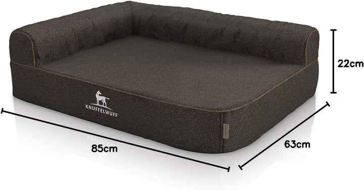 Knuffelwuff orthopädisches Eck Hundebett Marlie Hundekorb Hundesofa Hundekissen Hundekörbchen orthop