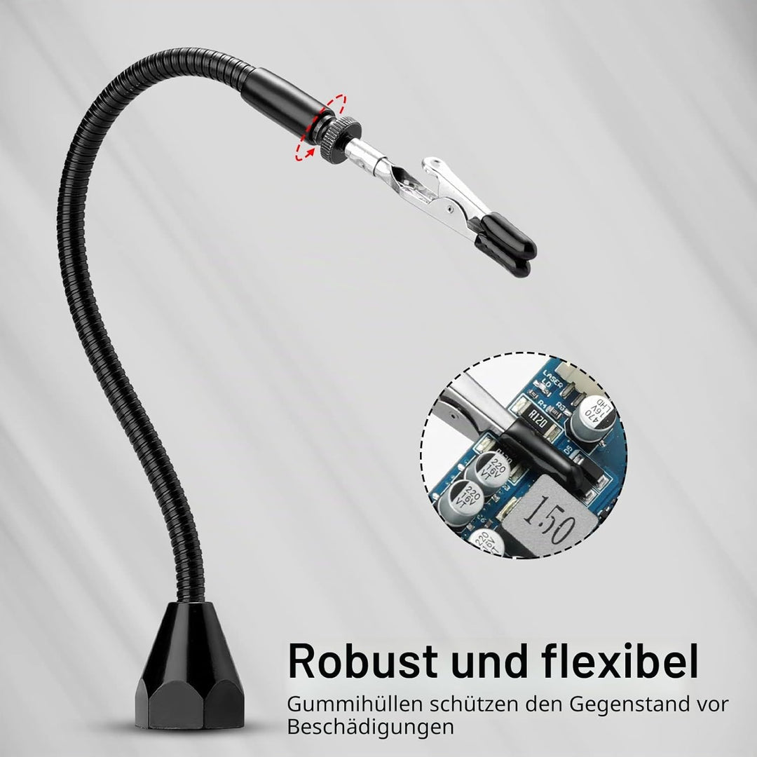 SainSmart 2-in-1 Luxuriöses Löt-Set mit Premium-Silikon-Lötmatte, kippbarem Platinenhalter mit 5-fac