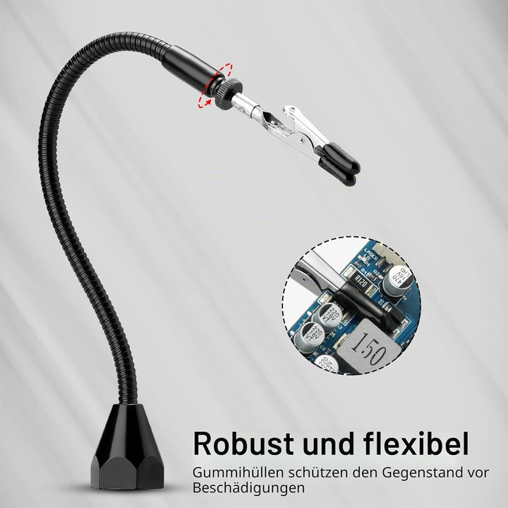 SainSmart 2-in-1 Luxuriöses Löt-Set mit Premium-Silikon-Lötmatte, kippbarem Platinenhalter mit 5-fac