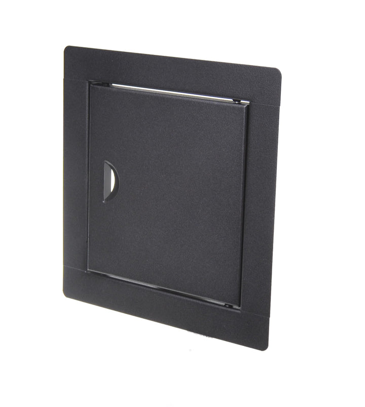 Aqbau® Revisionstür Schwarz Revisionsklappe Revision Wartungstür Metall Schnappverschluss (Einbaumas