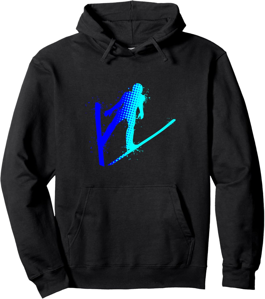 Skispringen Skispringer Herren Damen Wintersport Skifliegen Pullover Hoodie