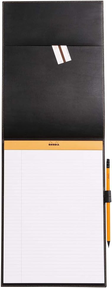 Rhodia 218188C ePURE N°18 Notizblock (mit Schutzhülle aus Kunstleder, 22 x 30,8 cm, 80g, elfenbein,