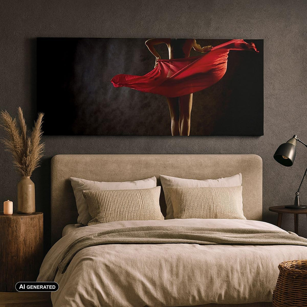 Wandbilder Dekoration Wohnzimmer Schönheit Körper Tänzer Mädchen Panorama Bilder auf Leinwand 120x50